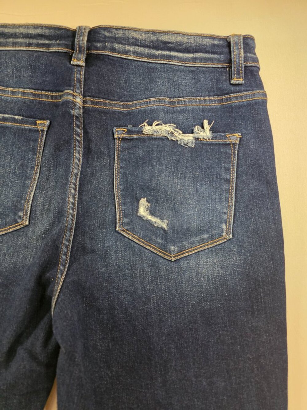 Flying Monkey Women’s Denim Blue Jeans High Rise Flare Size 31x26 NWOT - Picture 15 of 16